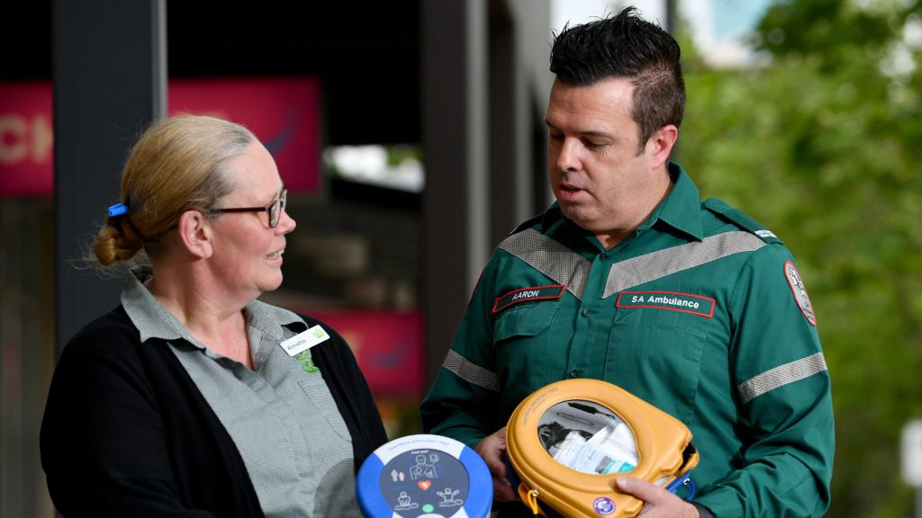 defibrillator shopping centre